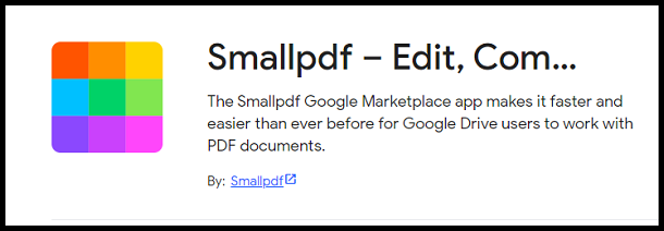 Install Smallpdf tool