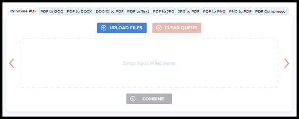 Upload your PDF files