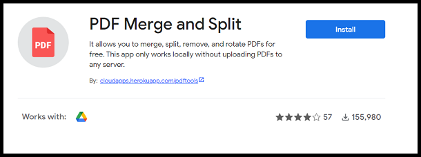 Install PDF Merge and Split tool